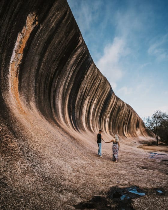 weekend getaways from perth - wave rock